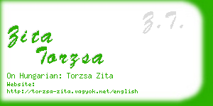 zita torzsa business card